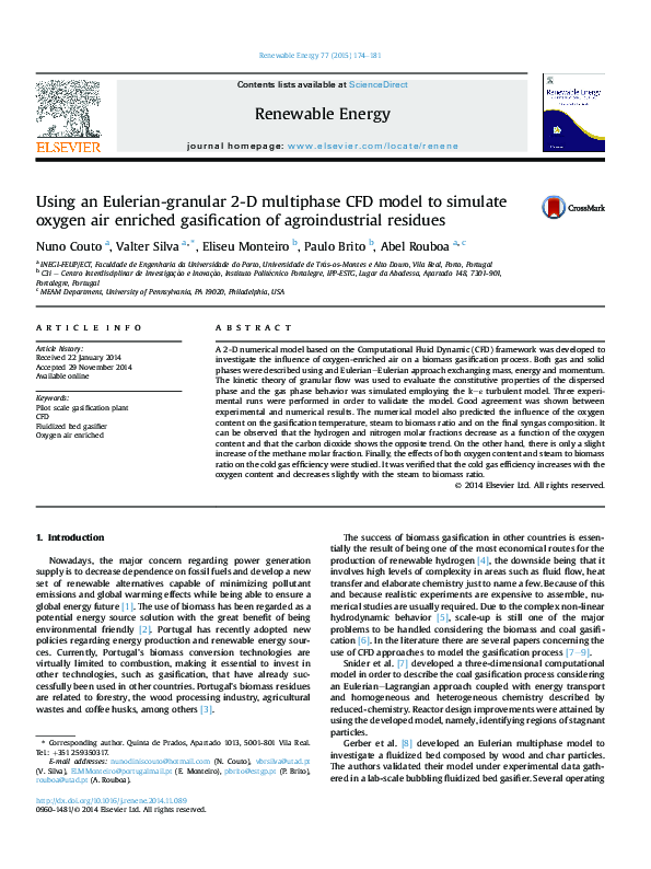 (PDF) Using an Eulerian-granular 2-D multiphase CFD model to simulate ...