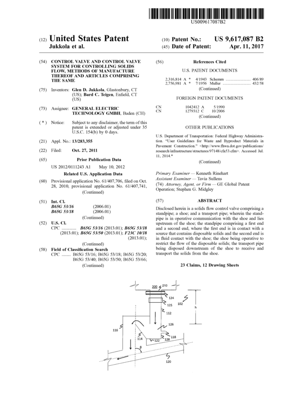 (PDF) Control Valve and Control Valve System for Controlling Solids ...