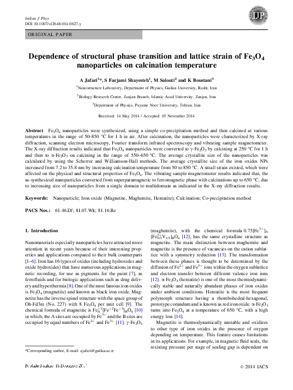 (PDF) Dependence of structural phase transition and lattice strain of ...