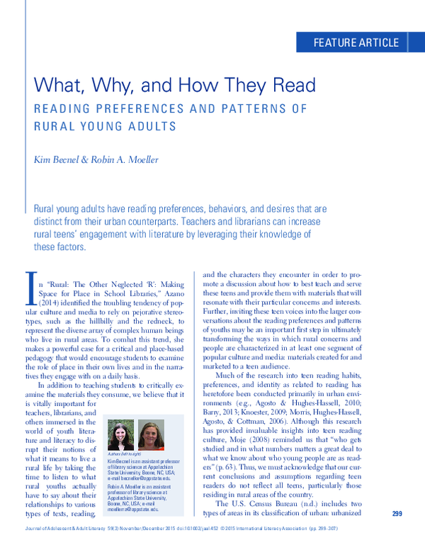 (PDF) What, Why, and How They Read