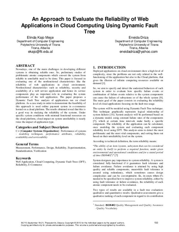 (PDF) An Approach to Evaluate the Reliability of Web Applications in ...