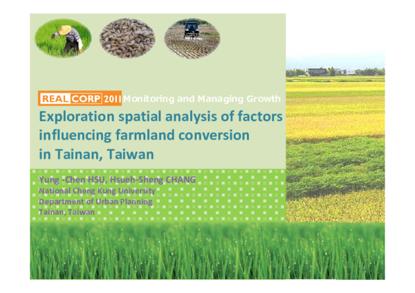 (PDF) Exploration Spatial Analysis of Factors Influencing Farmland ...