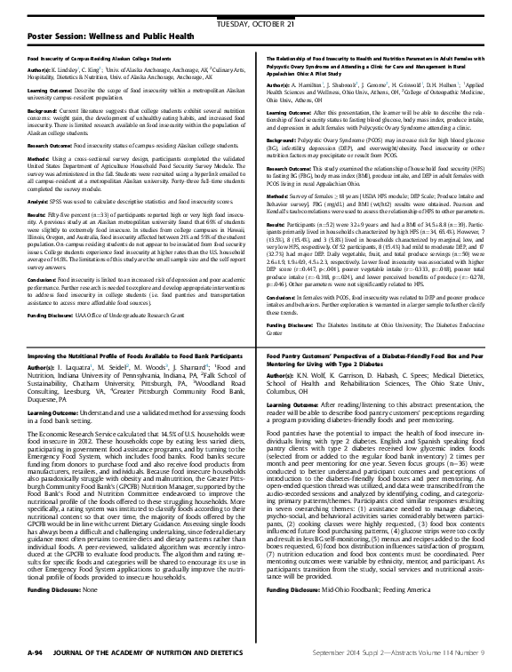 (PDF) Improving the Nutritional Profile of Foods Available to Food Bank ...
