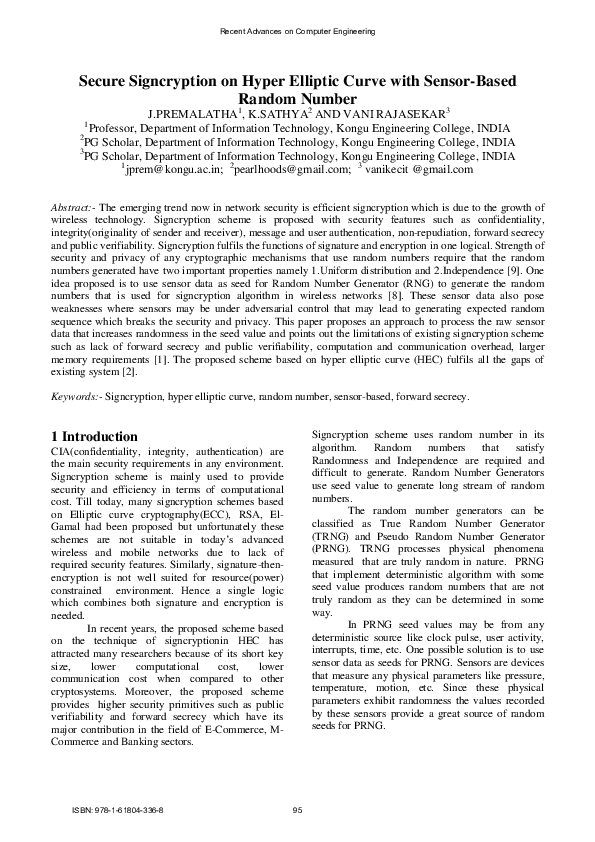 (PDF) Secure Signcryption on Hyper Elliptic Curve with Sensor-Based ...