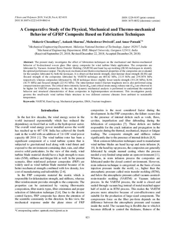 (PDF) A Comparative Study of the Physical, Mechanical and Thermo ...