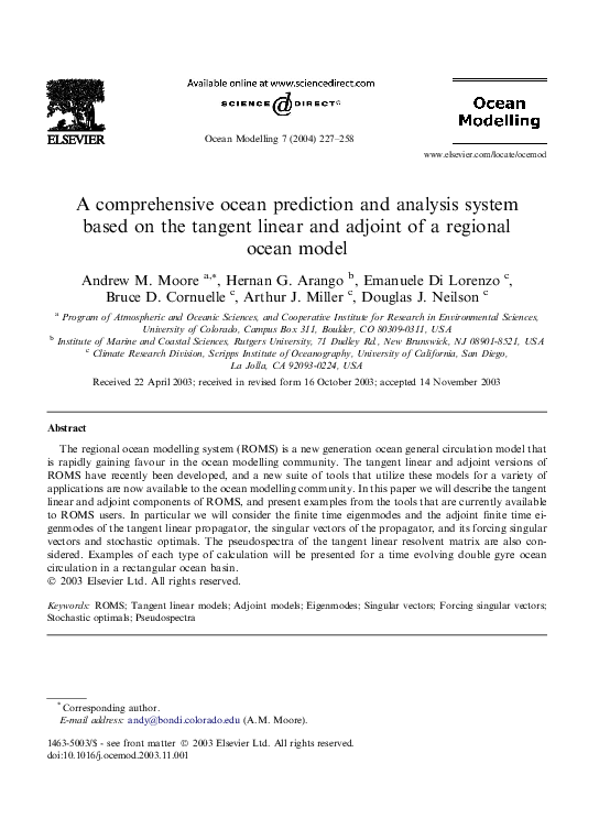 (PDF) A comprehensive ocean prediction and analysis system based on the ...