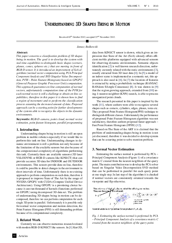 (PDF) Understanding 3D shapes being in motion