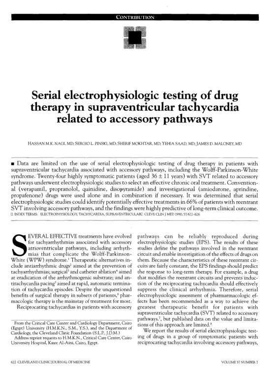 (PDF) Serial electrophysiologic testing of drug therapy in ...