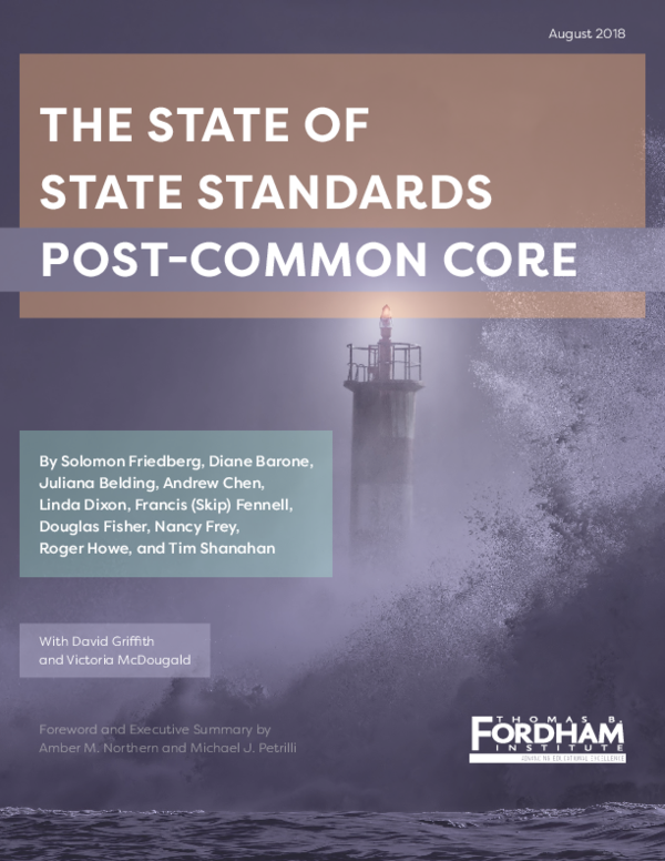 (PDF) The State of State Standards Post-Common Core