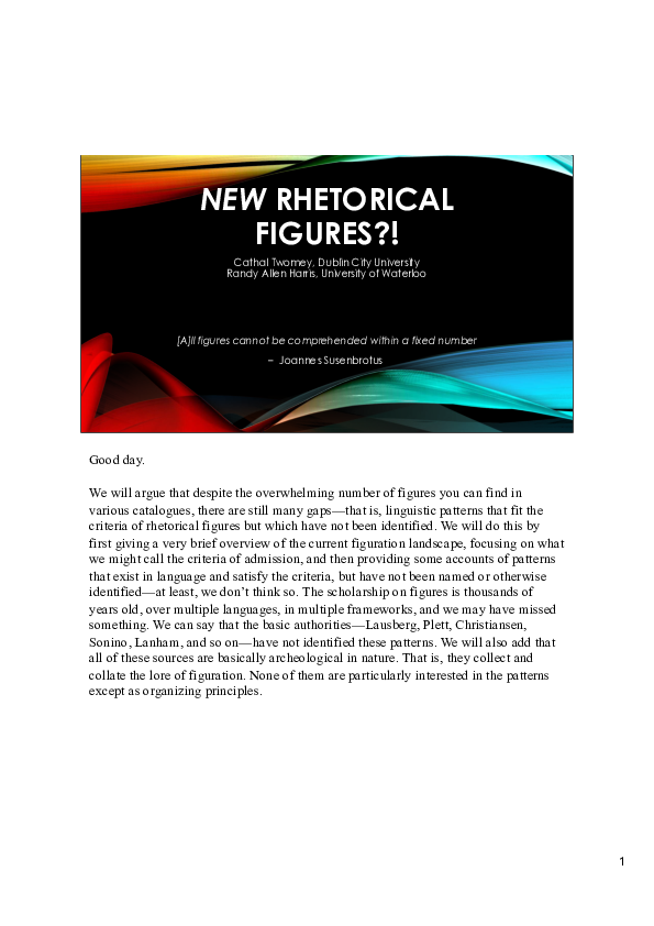 (PDF) NEW Rhetorical Figures?!