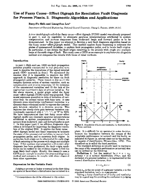 (PDF) Use Fuzzy of Cause-Effect Digraph for Resolution Fault Diagnosis ...