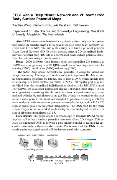 (PDF) ECGI with a Deep Neural Network and 2D Normalized Body Surface ...