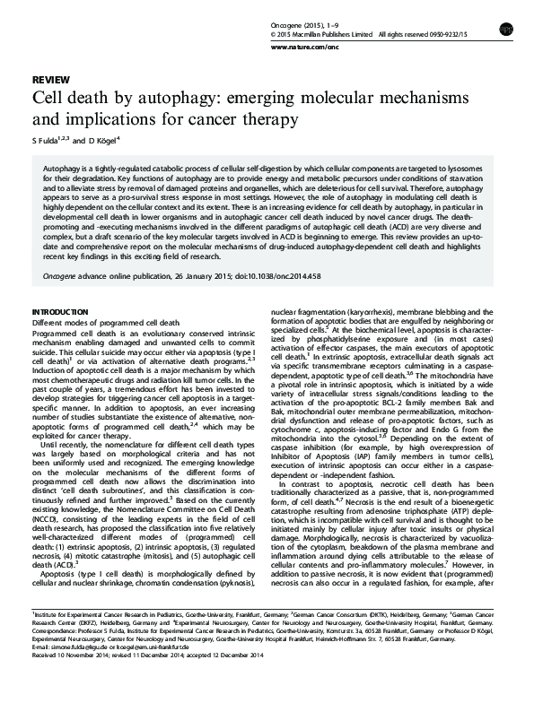 Cell Death Mechanisms And Their Implications In Toxicology – JJAY