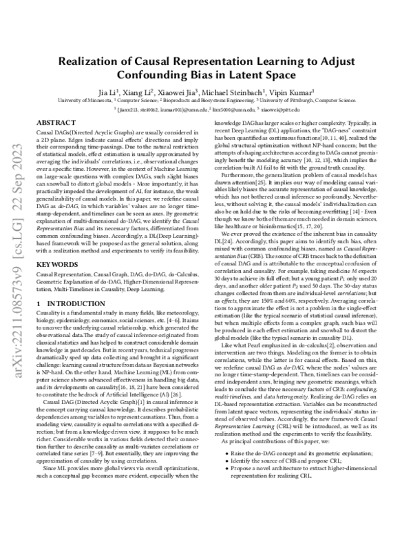 (PDF) Realization of Causal Representation Learning and Redefined DAG ...