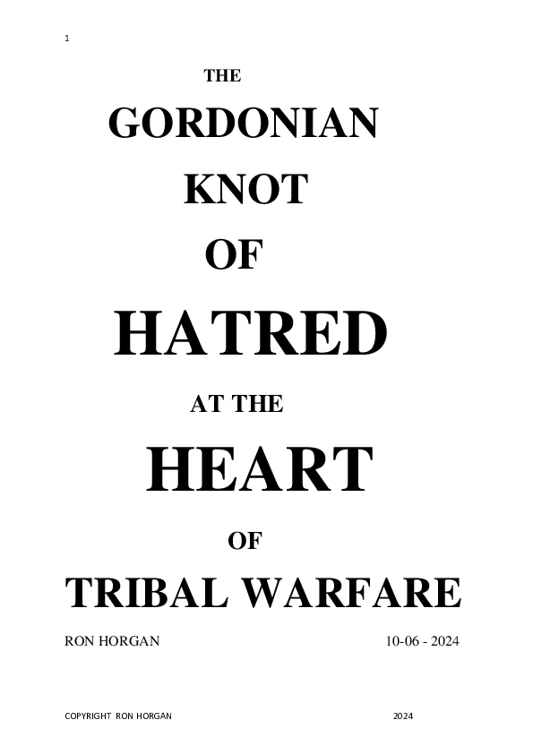 (PDF) The Gordonian Knot at the Heart of Tribal Warfare