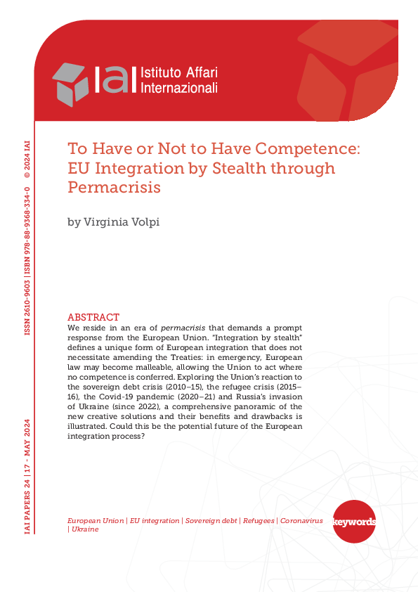 (PDF) To Have or Not to Have Competence: EU Integration by Stealth ...