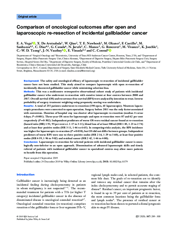 (PDF) Comparison of oncological outcomes after open and laparoscopic re ...