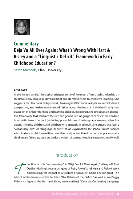 (PDF) Commentary: Déjà Vu All Over Again: What’s Wrong With Hart ...