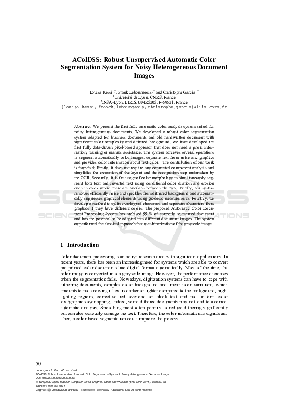 (PDF) AColDSS: Robust Unsupervised Automatic Color Segmentation System ...