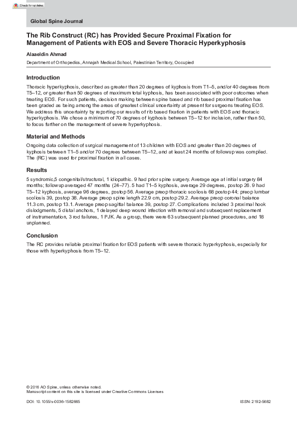 (PDF) The Rib Construct (RC) has Provided Secure Proximal Fixation for ...