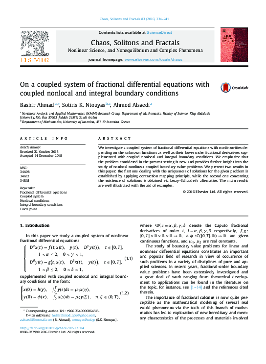 (PDF) On a coupled system of fractional differential equations with ...