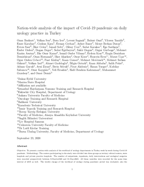 (PDF) Nation-wide analysis of the impact of Covid-19 pandemic on daily ...