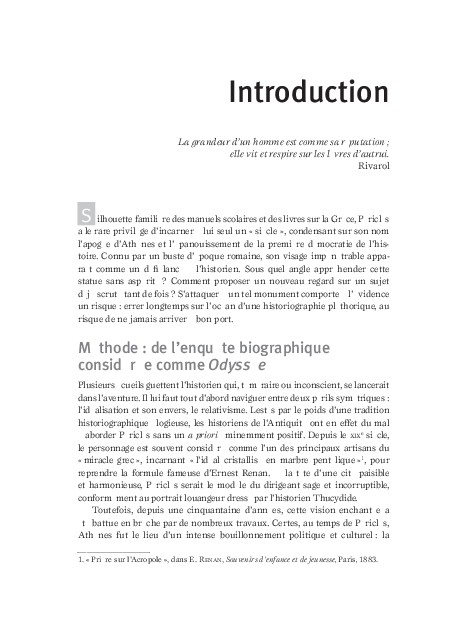 Pericles La Democratie A L Epreuve Du Grand Homme Paris Armand Colin Nouvelles Biographies Historiques 10 277 P Azoulay Vincent Academia Edu