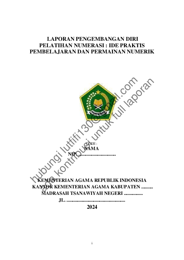 (PDF) LAPORAN PELATIHAN NUMERASI : IDE PRAKTIS PEMBELAJARAN DAN ...