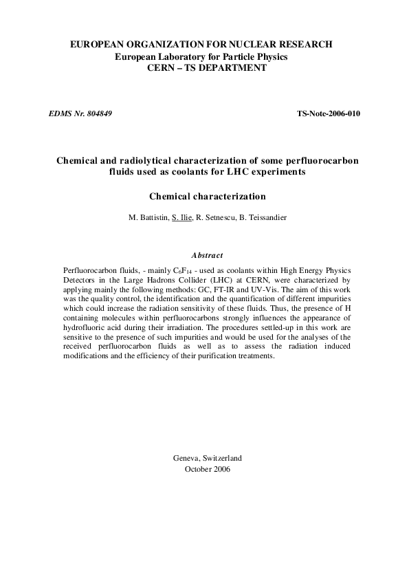 (PDF) EUROPEAN ORGANIZATION FOR NUCLEAR RESEARCH European Laboratory ...