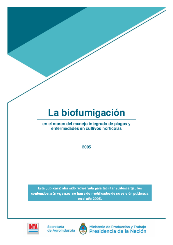 (PDF) La biofumigación en el marco del manejo integrado de plagas y ...