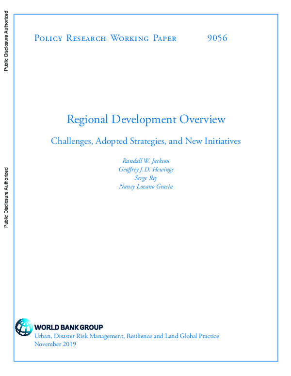 (PDF) Regional Development Overview: Challenges, Adopted Strategies ...