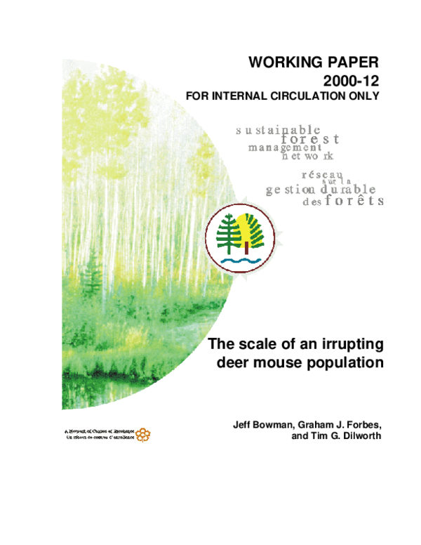 (PDF) Scale of an irrupting deer mouse population