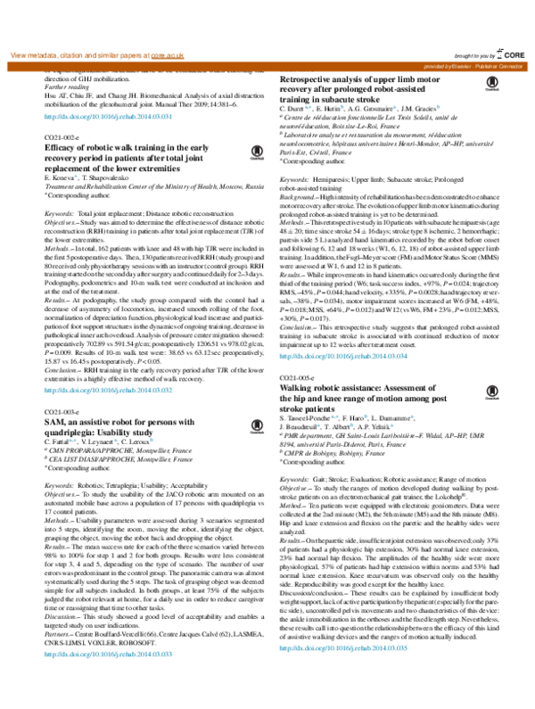 (PDF) Retrospective analysis of upper limb motor recovery after ...