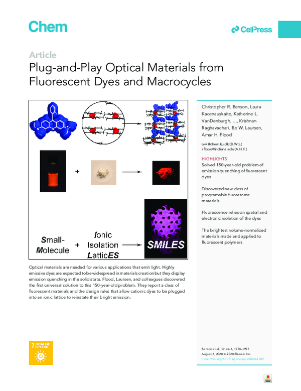 (PDF) Plug-and-Play Optical Materials from Fluorescent Dyes and Macrocycles