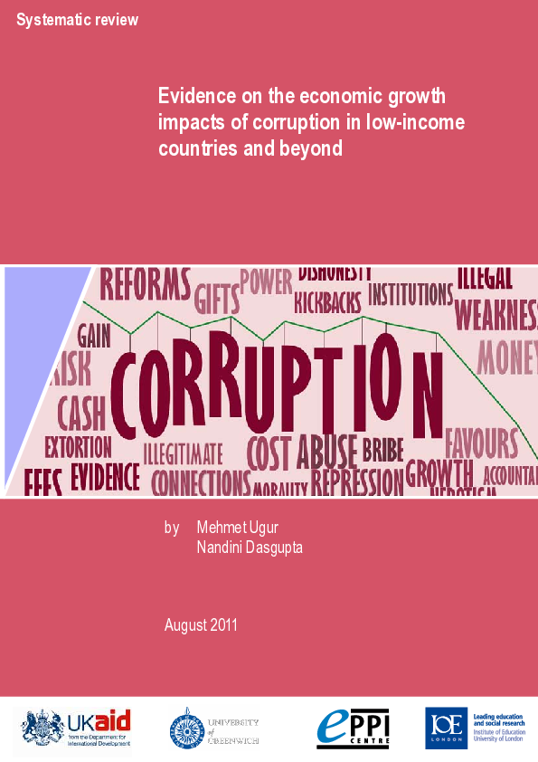 (PDF) Evidence on the economic growth impacts of corruption in low ...