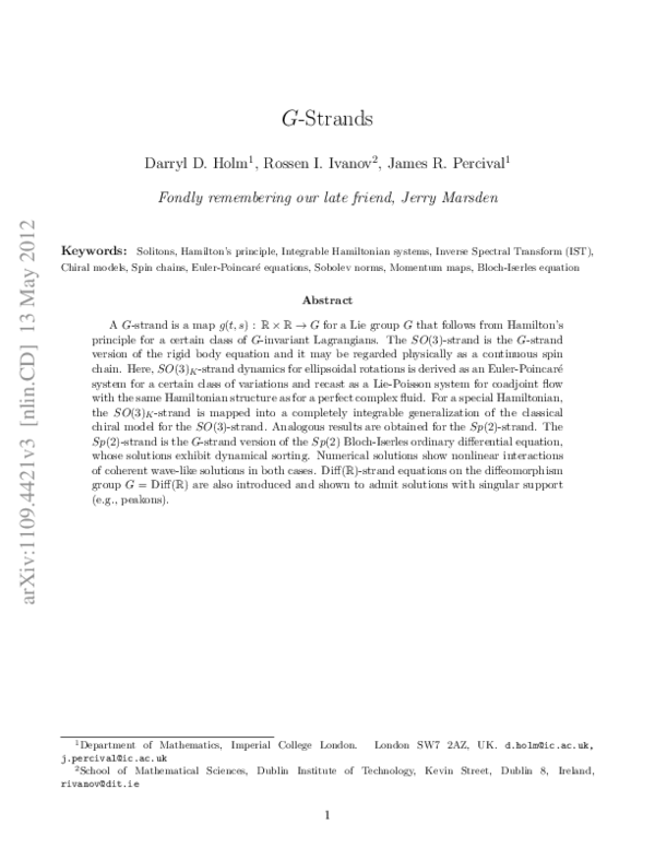 (PDF) G-Strands