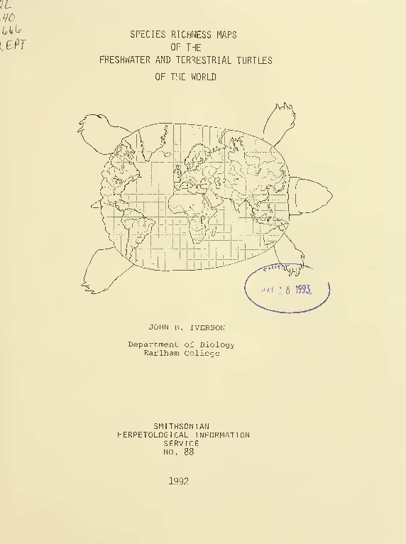 (PDF) Species richness maps of the freshwater and terrestrial turtles ...