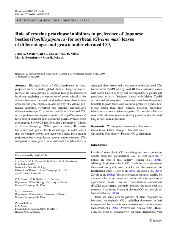 (PDF) Role of cysteine proteinase inhibitors in preference of Japanese ...