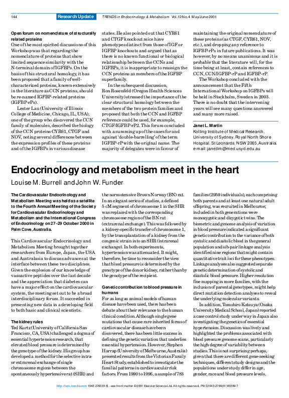(PDF) Endocrinology and metabolism meet in the heart