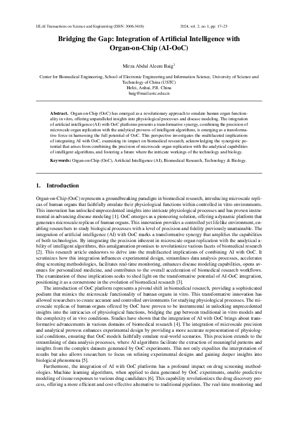 (PDF) Bridging the Gap: Integration of Artificial Intelligence with ...