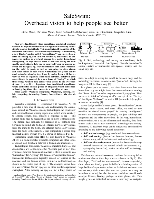 (PDF) SafeSwim: Overhead vision to help people see better