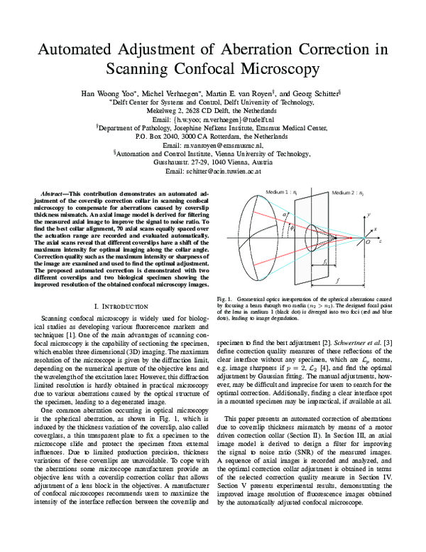 (PDF) Automated adjustment of aberration correction in scanning ...