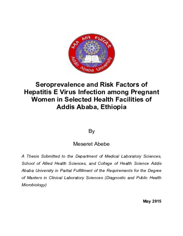 (PDF) Seroprevalence and Risk Factors of Hepatitis E Virus Infection ...