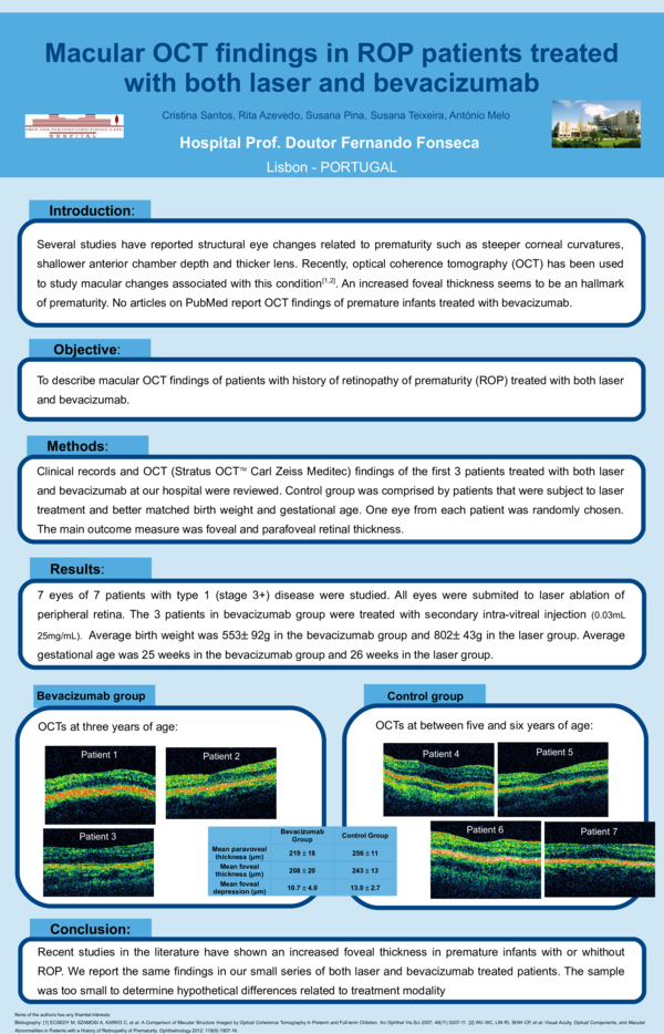 (PDF) Macular OCT findings in ROP patients treated with both laser and ...