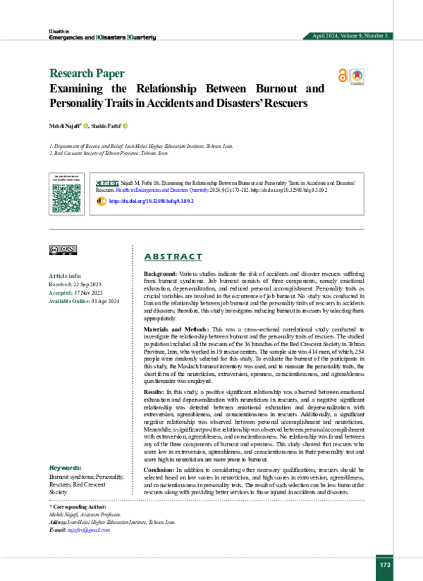 (PDF) Examining the Relationship Between Burnout and Personality Traits ...