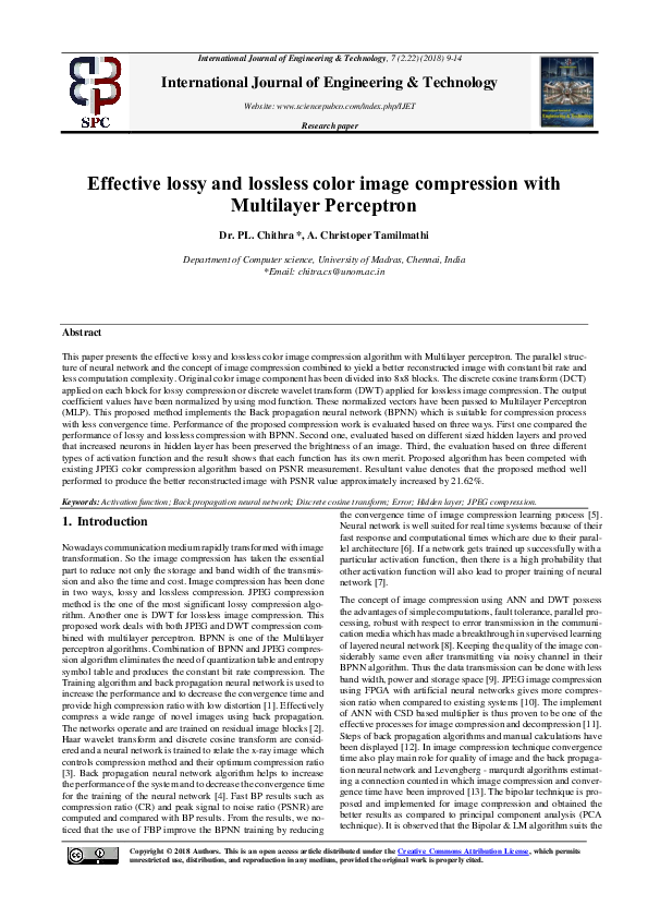(PDF) Effective lossy and lossless color image compression with ...