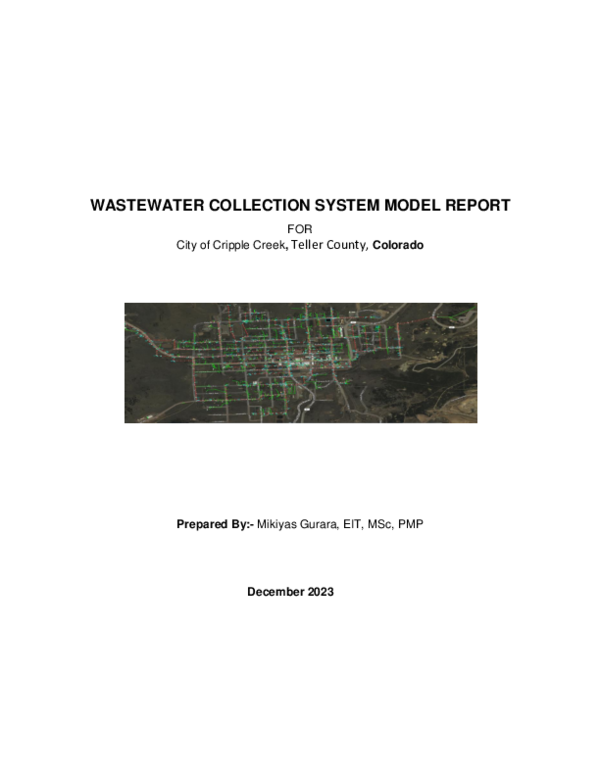 (PDF) Sewer Model Report for city of Cripple Creek 2 (1)