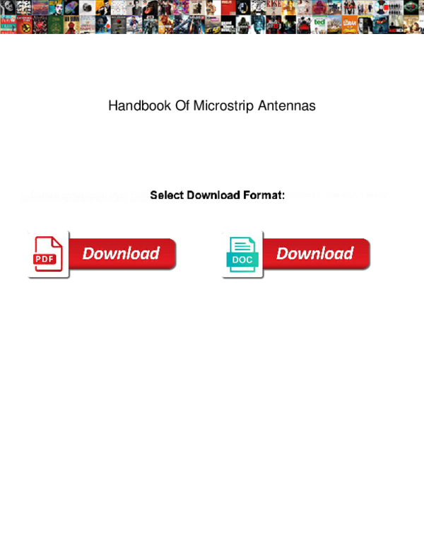PDF) Handbook of microstrip antennas