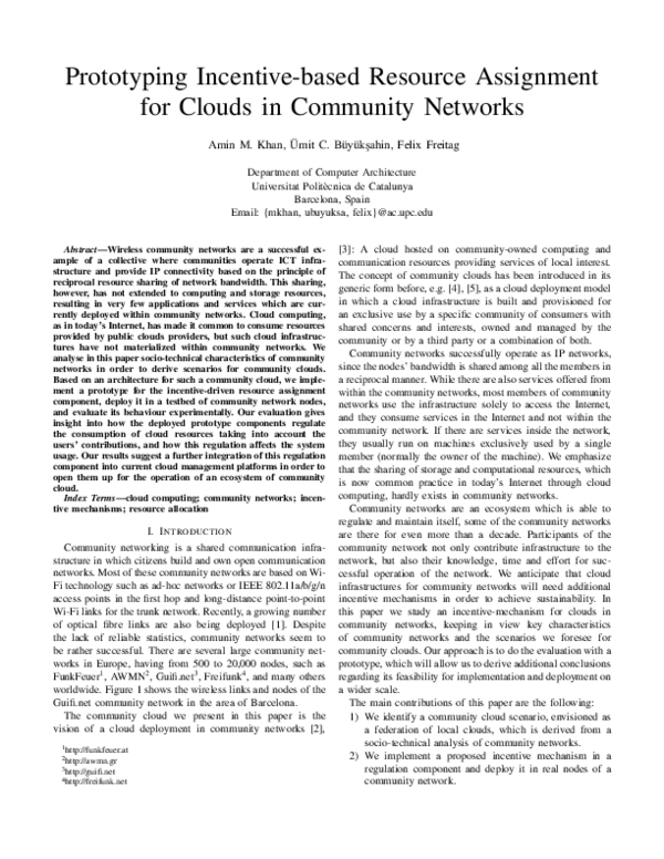 (PDF) Prototyping Incentive-Based Resource Assignment for Clouds in ...