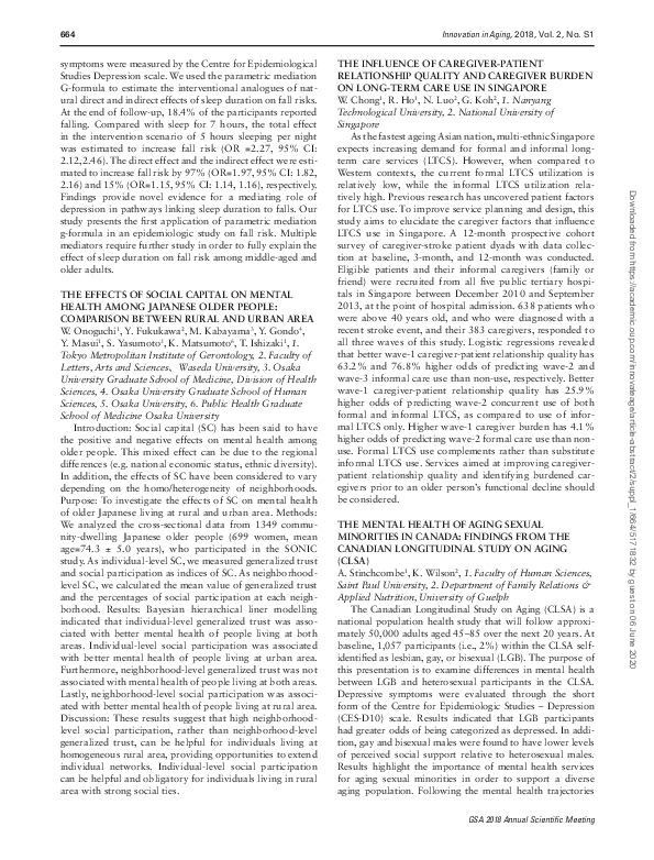 (PDF) The Effects of Social Capital on Mental Health Among Japanese ...